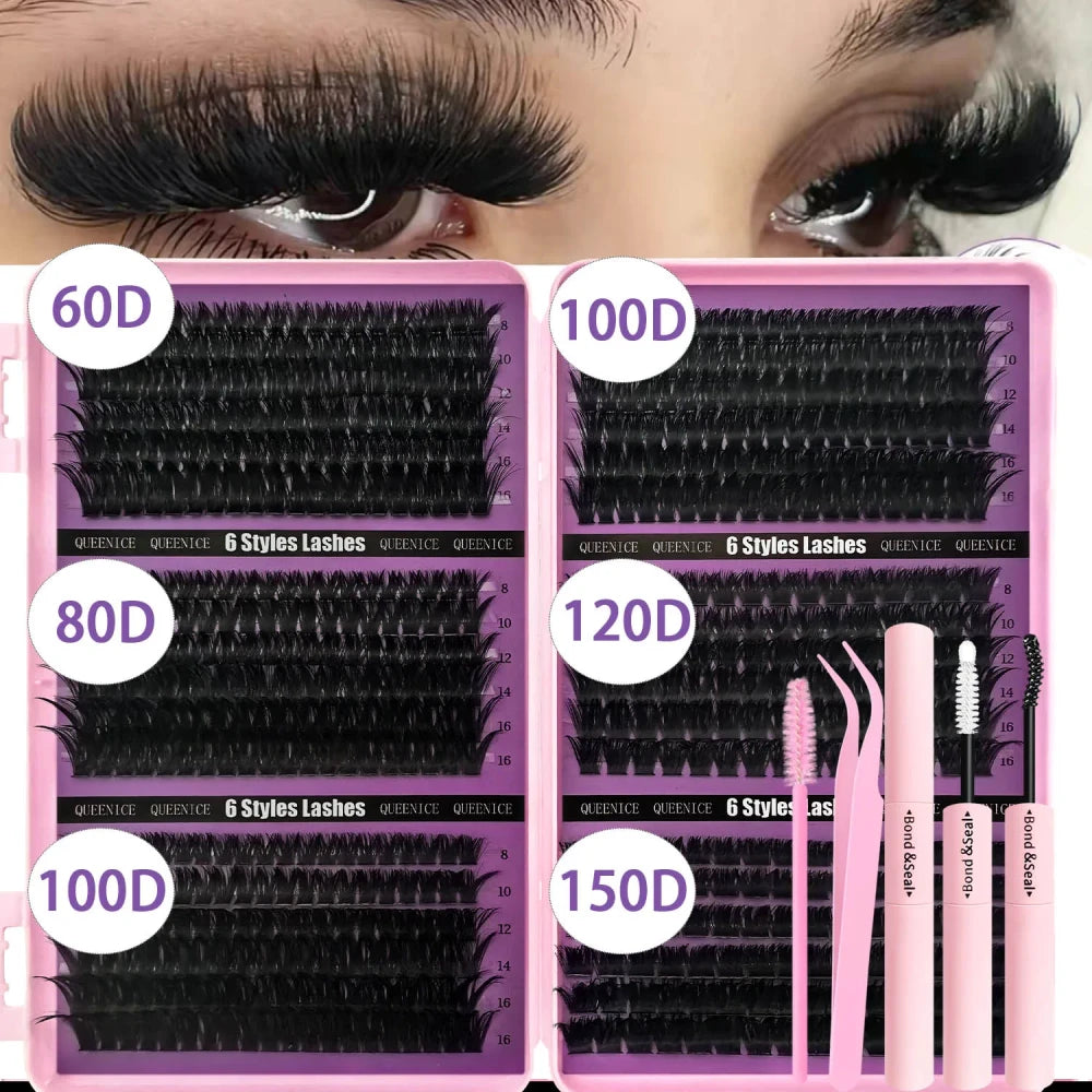 DIY Cluster Eyelash Extension Kit